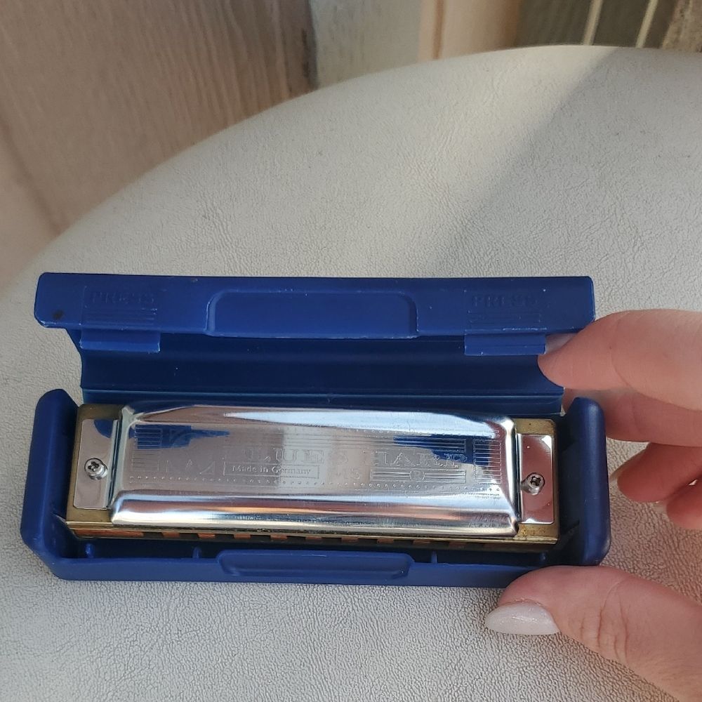 Blues Harp Harmonica With Case